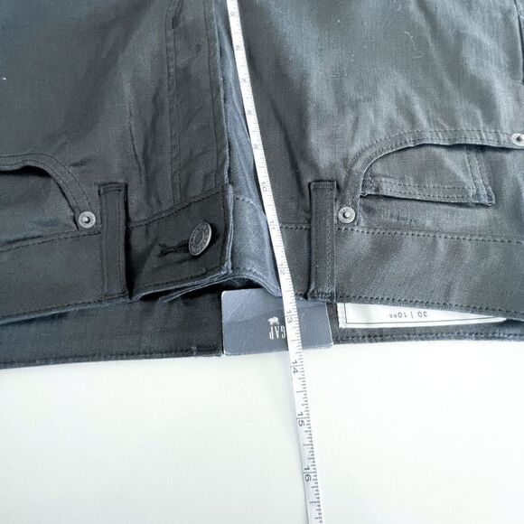 GAP Women's Jeans Vintage Slim Coated Sky High Rise True Black Foil Size 30 NWT - Picture 9 of 11